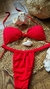 Conjunto top nó + calcinha cortininha dots - Pistache Swimwear