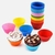 Formas Silicone Mini Cupcake Bolo Muffin Assadeira Kit Com 12 Unidades