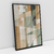 Quadro Abstrato Linhas em Tons de Bege e Verde - comprar online