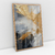 Imagem do Quadro Abstrato Moderno Abstrato Golden Brushstrokes