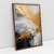 Imagem do Quadro Abstrato Moderno Abstrato Golden Brushstrokes