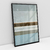 Quadro Abstrato Soft Teal and Brown Tracks - comprar online