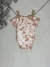 Hand dyed baby body - Pink Tie-dye Natura