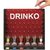 Jogo the wall Drinko 6 copos cristal luxo vira vira bebidas