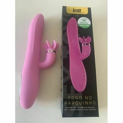 Vibrador Fogo No Parquinho ROSA CLARO Rotatório de Clitóris LANCAMENTOS