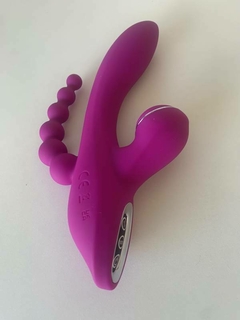 Vibrador Triple Stimulation- Roxo - comprar online