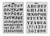 Molde Alfabeto Cursivo Normal com Números – 2 Stencil A4 na internet