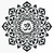 Om Stencil Meditação Ohm Símbolo Mandala 30×30 ou 60x60