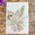 Stencil Pássaro asas Mandala molde tribal - comprar online
