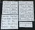 Kit 4 stencil dias da semana meses palavras e números