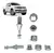 KIT REPARO REMO FECHADURA VW UP AMAROK MESA REFORCADA