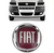 EMBLEMA 9x9 FIAT VERMELHO/CROMADO - comprar online