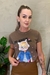 Blusa T-Shirt Estonada Cat 100% Algodão