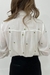 Camisa Branca Maria Com Bordado Em Corações Tecido Viscose - comprar online