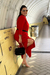 Vestido Longo Vermelho Carolina Algodão Sustentável na internet