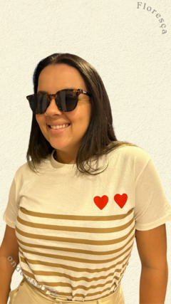 T-shirt corações - comprar online