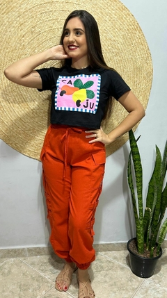 T shirt em cropped