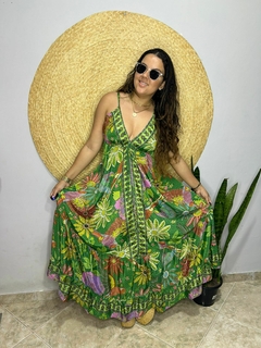 Vestido Gisele verde - comprar online