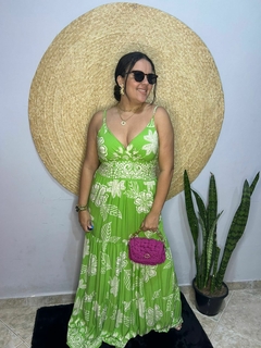 Vestido Luana Verde/OFF - comprar online
