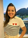 T-shirt corações