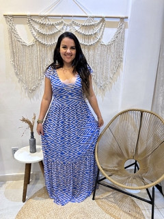 Vestido Bianca Azul Royal - comprar online