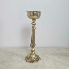 Castiçal sacro em bronze para altar,