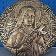 Placa Sacra Francesa em bronze com assinatura - comprar online