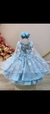 VESTIDO FROZEN COM CAPA - loja online