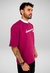 CAMISETA OVERSIZED MOLETINHO VIVAZ | BORDÔ - comprar online