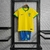 Kit Infantil Camisa + Shorts Seleção Brasileira - Amarela