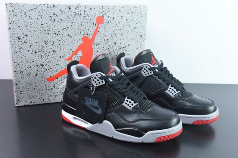 Jordan 4 bred discount on feet 2019