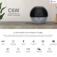 Cámara de Seguridad Ezviz C6W 2K 4MP con Visión Nocturna y Seguimiento Automático - comprar online