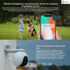 Cámara Domo Exterior Wifi Ezviz 360º Doble Lente Con Zoom Color Blanco - tienda online