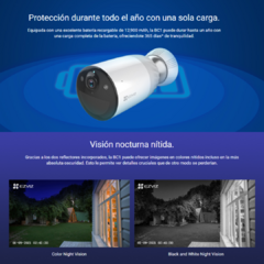 Cámara con Batería Ezviz BC1-B1 2MP con Visión Nocturna y Detección de Movimiento - comprar online