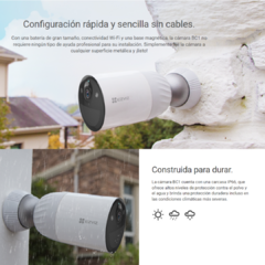 Cámara con Batería Ezviz BC1-B1 2MP con Visión Nocturna y Detección de Movimiento - tienda online