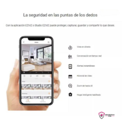 Imagen de Kit 4 Cámaras De seguridad Ezviz Wifi Interior C2C 1080p + 4 Memorias SD 64GB