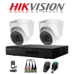 Kit de Cámaras de Seguridad Hikvision 4 canales + 2 cámaras FULL HD 1080p + Accesorios - comprar online