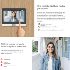 Video portero Ezviz DP2 1080p con visión nocturna y comunicación bidireccional
