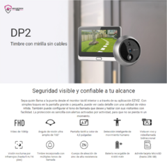 Video portero Ezviz DP2 1080p con visión nocturna y comunicación bidireccional