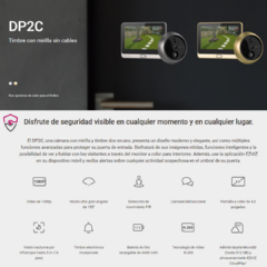 Videoportero Ezviz DP2C con visión nocturna y WiFi