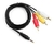 CABLE RCA X3 A 3,5 AUX M/M AUDIO Y VIDEO 1,5M - comprar online