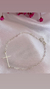 Pulseira feminina cruz lisa central horizontal - comprar online