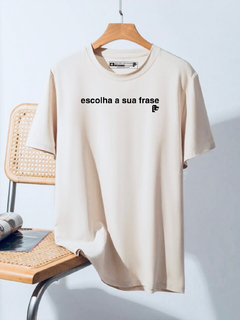 T-Shirt Oversized Streetwear Suedine escolha a sua frase