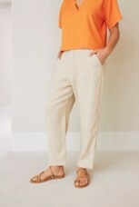 Pantalón lino beige - Le Cocco