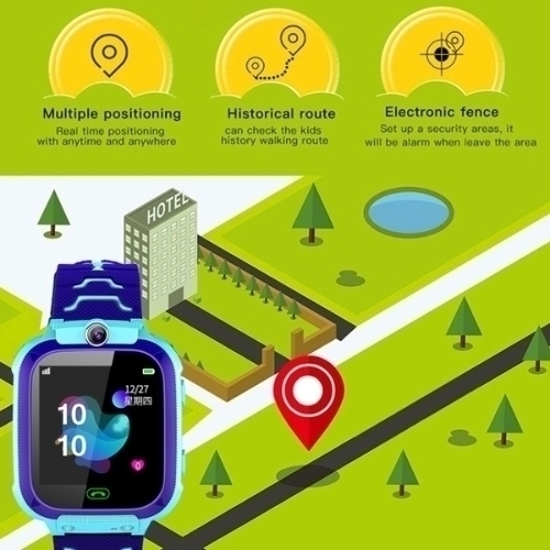 Reloj Inteligente Niños Q12 Chip Gps Android Ios // Celeste