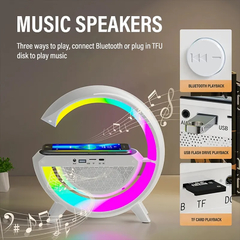 G-Speaker Estação Inteligente-Luminosa Bluetooth, Lâmpada RGB, Carregador Sem - comprar online