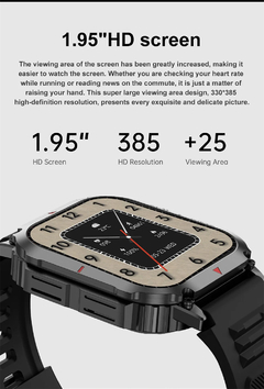 Imagem do Smart Watch ao ar livre para homens, relógios impermeáveis IP68, Bluetooth Cal