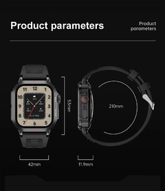 Smart Watch ao ar livre para homens, relógios impermeáveis IP68, Bluetooth Cal - loja online