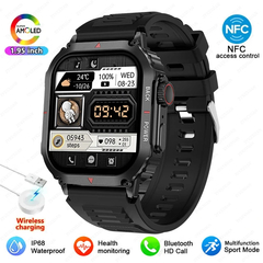 Imagem do Smart Watch ao ar livre para homens, relógios impermeáveis IP68, Bluetooth Cal