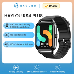 HAYLOU RS4 Plus Smartwatch, Display AMOLED de 1,78", 105 modos esportivos, - loja online